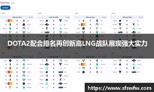 DOTA2配合排名再创新高LNG战队展现强大实力